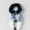 Fresh Mini-Haargummi 3er-Pack – Helles Provence-Blau/Marineblau/Weiß