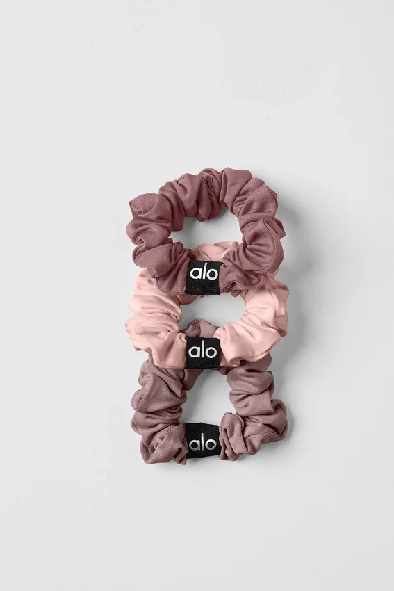Fresh Mini-Haargummi 3er-Pack – Pilz/Rosa Quarz/Rauchquarz