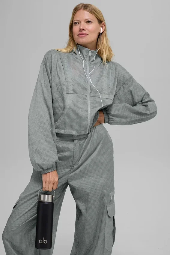 Game Time Full-Zip-Jacke – Lunar Grey