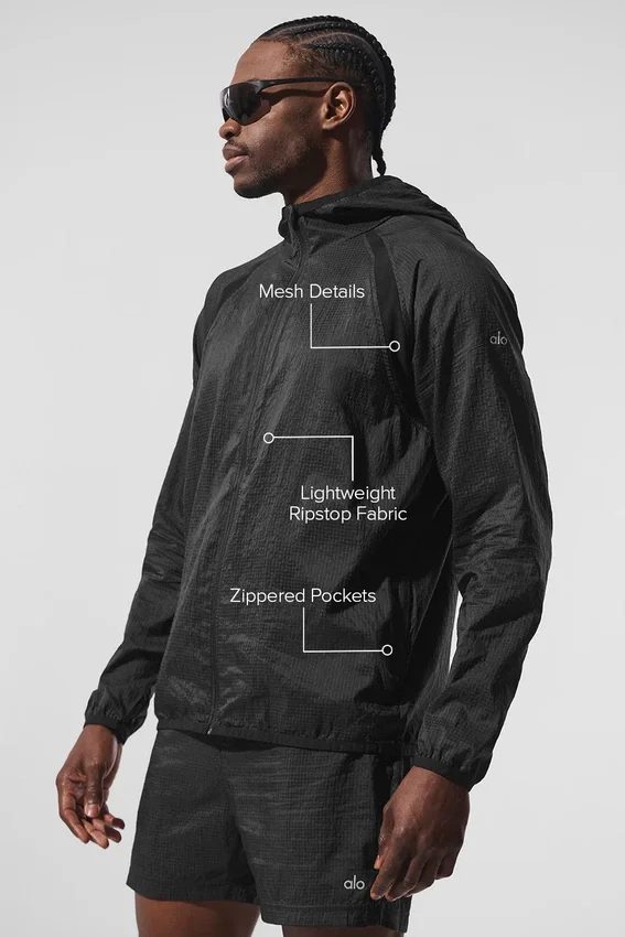 Game Time Ripstop-Jacke – Schwarz
