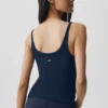 Geripptes Adore-Top – Marineblau