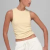 Geripptes „En Pointe“-Top – Candlelight Yellow