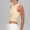 Geripptes „En Pointe“-Top – Candlelight Yellow