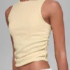 Geripptes „En Pointe“-Top – Candlelight Yellow