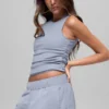 Geripptes „En Pointe“-Top – Winter Frost