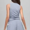 Geripptes „En Pointe“-Top – Winter Frost