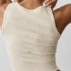 Geripptes Modal-Henley-Top – Oatmeal Heather