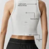 Geripptes Modal-Henley-Top – Weiß