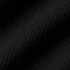 Geripptes Prosper-Top – Schwarz