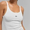 Geripptes „Prosper“-Top – Weiß