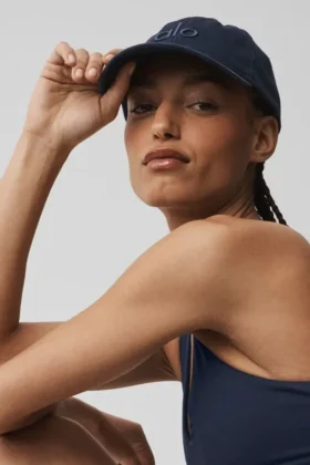 Gewaschene Off-Duty-Kappe – Vintage Navy
