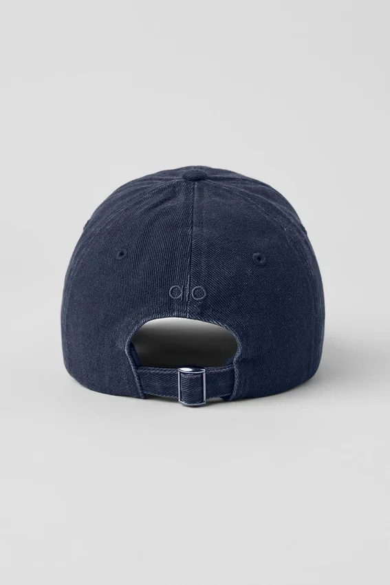 Gewaschene Off-Duty-Kappe – Vintage Navy
