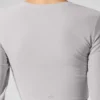 Gewaschenes Alosoft Crop Finesse Langarmshirt – Grey Sky Wash