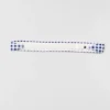 Gingham Airlift So Smooth Stirnband – Marineblau mit Vichy-Karomuster