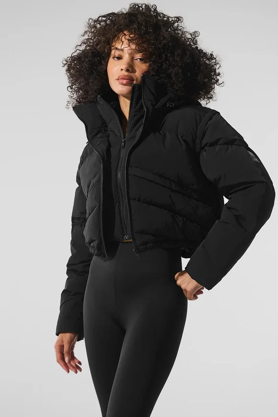 Glacier Puffer – Schwarz