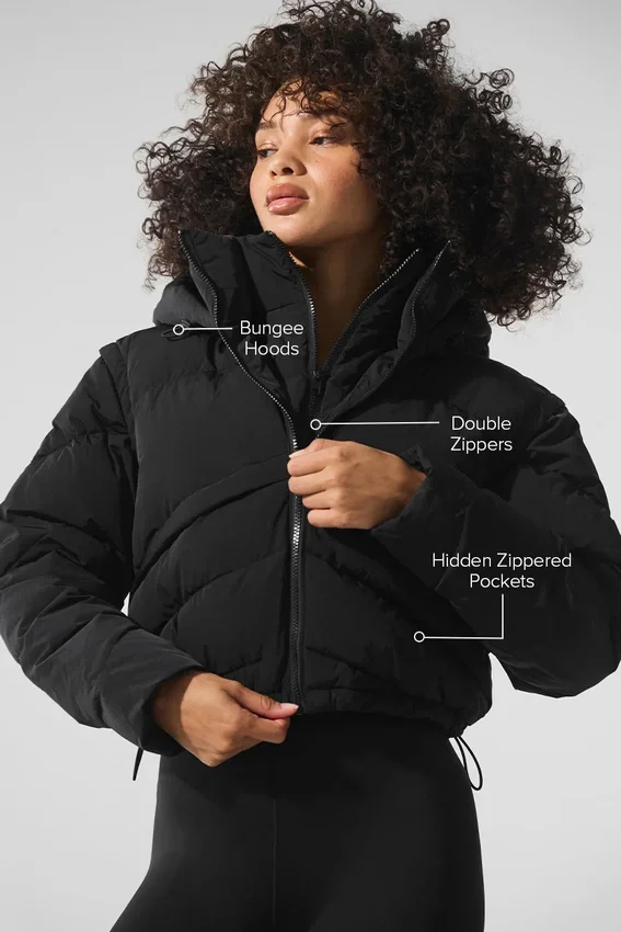 Glacier Puffer – Schwarz