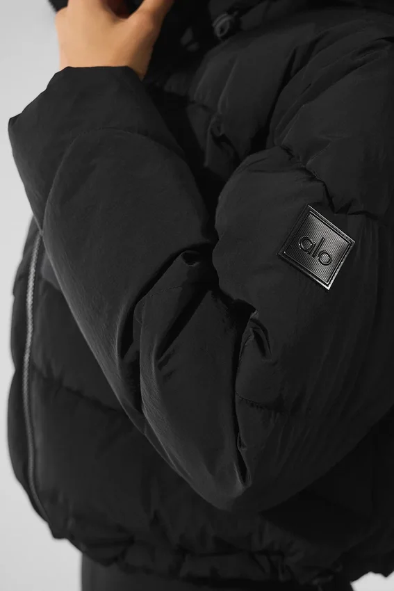 Glacier Puffer – Schwarz