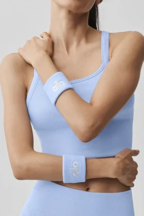 Glow-Armband (2er-Pack) – Hellprovence-Blau/Weiß