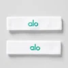 Glow-Schweißband (2er-Pack) – Weiß/Fichtengrün