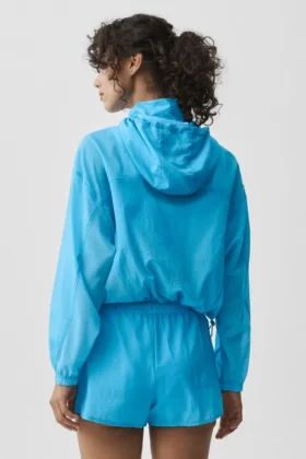 „Go Time“-Pullover mit 1/4-Reißverschluss – Azurblau