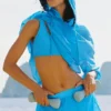 Go Time-Shorts mit mittlerer Leibhöhe – Azurblau