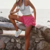Go Time Shorts mit mittlerer Leibhöhe – Paradise Pink