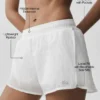 Go Time Shorts mit mittlerer Leibhöhe – Weiß