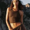 Goddess Ribbed Go-To Top – Espresso