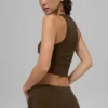 Goddess Ribbed Go-To Top – Espresso