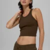 Goddess Ribbed Go-To Top – Espresso