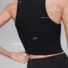 „Goddess Ribbed Go-To Top“ – Schwarz