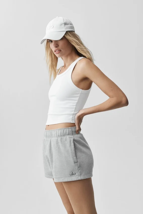 Goddess Ribbed Go-To Top – Weiß