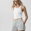 Goddess Ribbed Go-To Top – Weiß