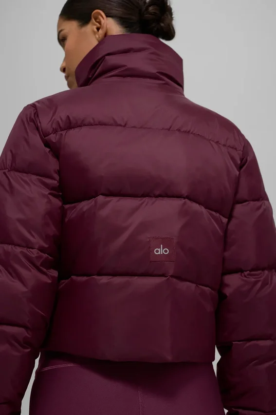 Gold Rush Puffer – Burgunderrot