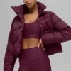Gold Rush Puffer – Burgunderrot