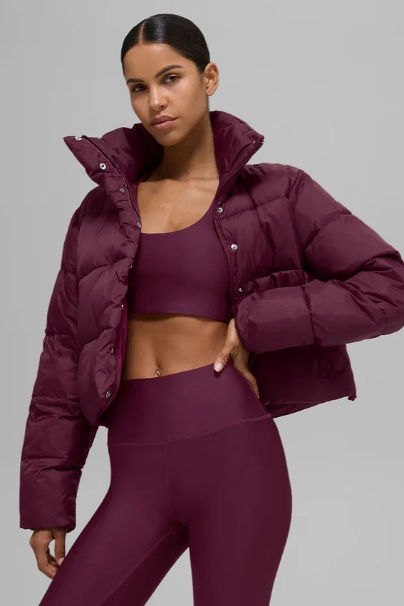 Gold Rush Puffer – Burgunderrot