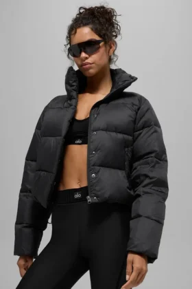 Gold Rush Puffer – Schwarz