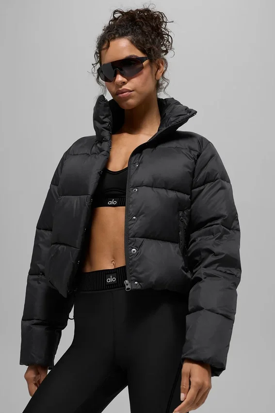 Gold Rush Puffer – Schwarz