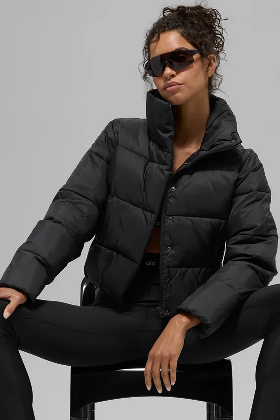 Gold Rush Puffer – Schwarz