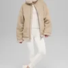 Grand-Jacke aus Kunstlammfell – Woodland Tan