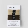 Haargummis „Untangled“ (6er-Pack) – Beige/Espresso