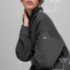 Hazy Pullover mit Stehkragen – Anthrazit