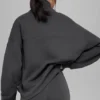 Hazy Pullover mit Stehkragen – Anthrazit