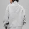 Hazy Pullover mit Stehkragen – Athletic Heather Grey