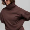 Hazy Pullover mit Stehkragen – Brownstone