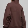 Hazy Pullover mit Stehkragen – Brownstone