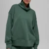 Hazy Pullover mit Stehkragen – Clover Green