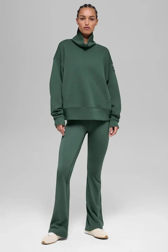 Hazy Pullover mit Stehkragen – Clover Green