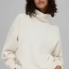 Hazy Pullover mit Stehkragen – Elfenbein