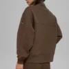 Hazy Pullover mit Stehkragen – Espresso